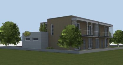 Villa bifamiliare di nuova costruzione Render-3